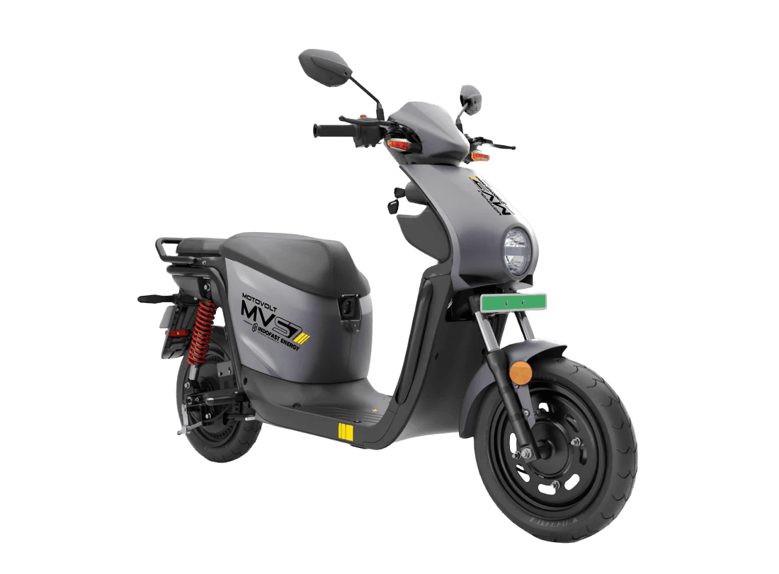 Motovolt MVS7 electric scooter available for rent in Bangalore and Chennai